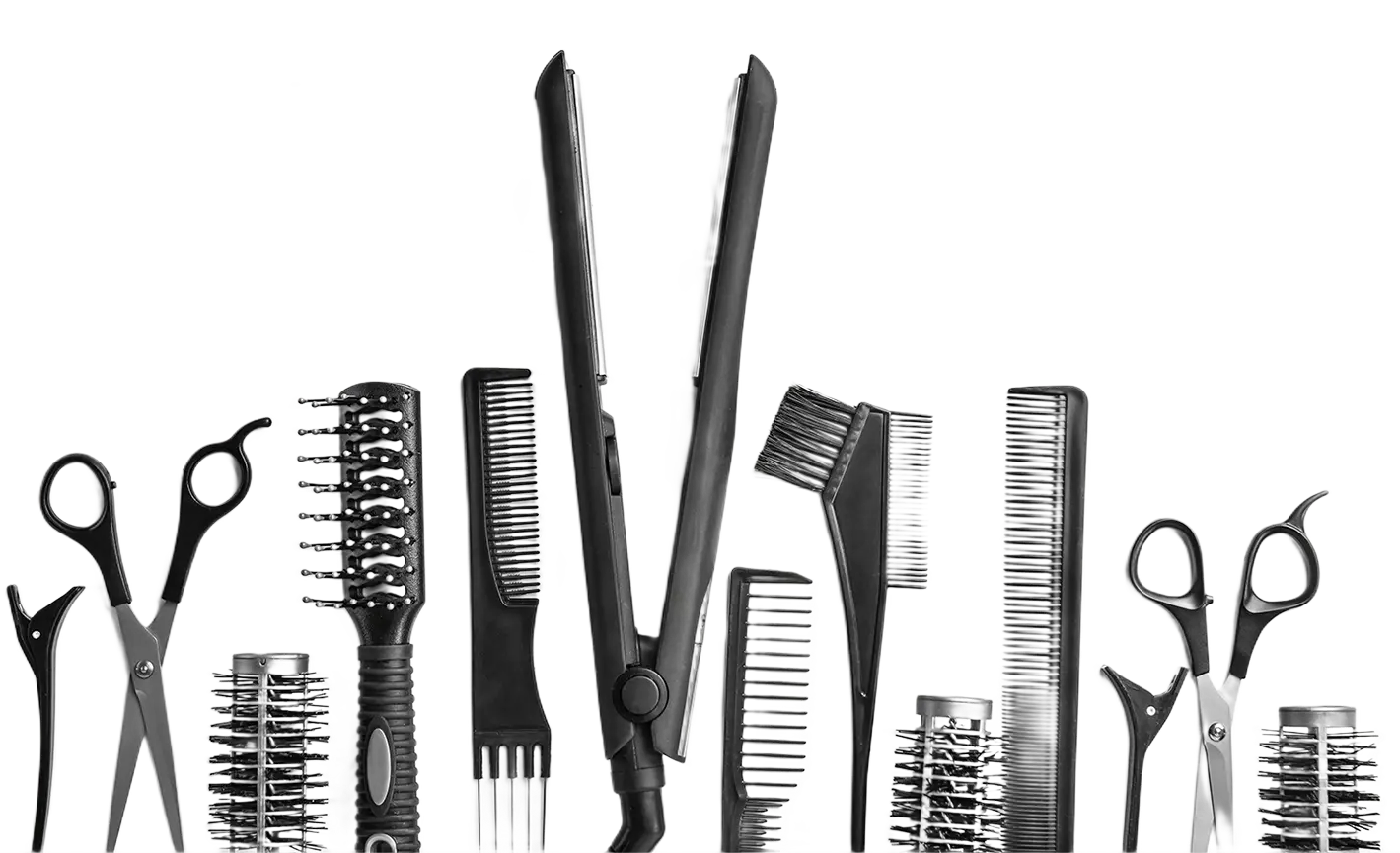 Bild mit Frisuer Werkzeug