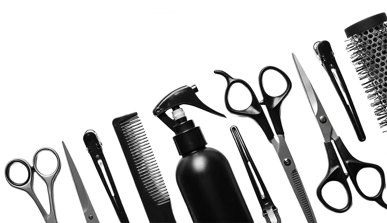 Bild mit Frisuer Werkzeug